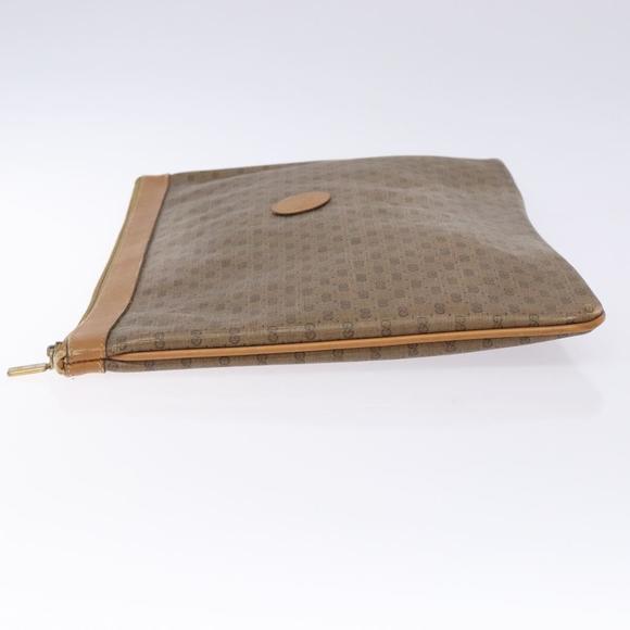 GUCCI Micro GG Supreme Clutch Bag PVC Beige 017 123 0025 Auth gh252